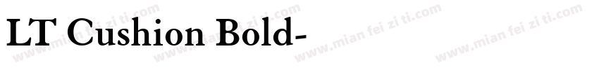LT Cushion Bold字体转换